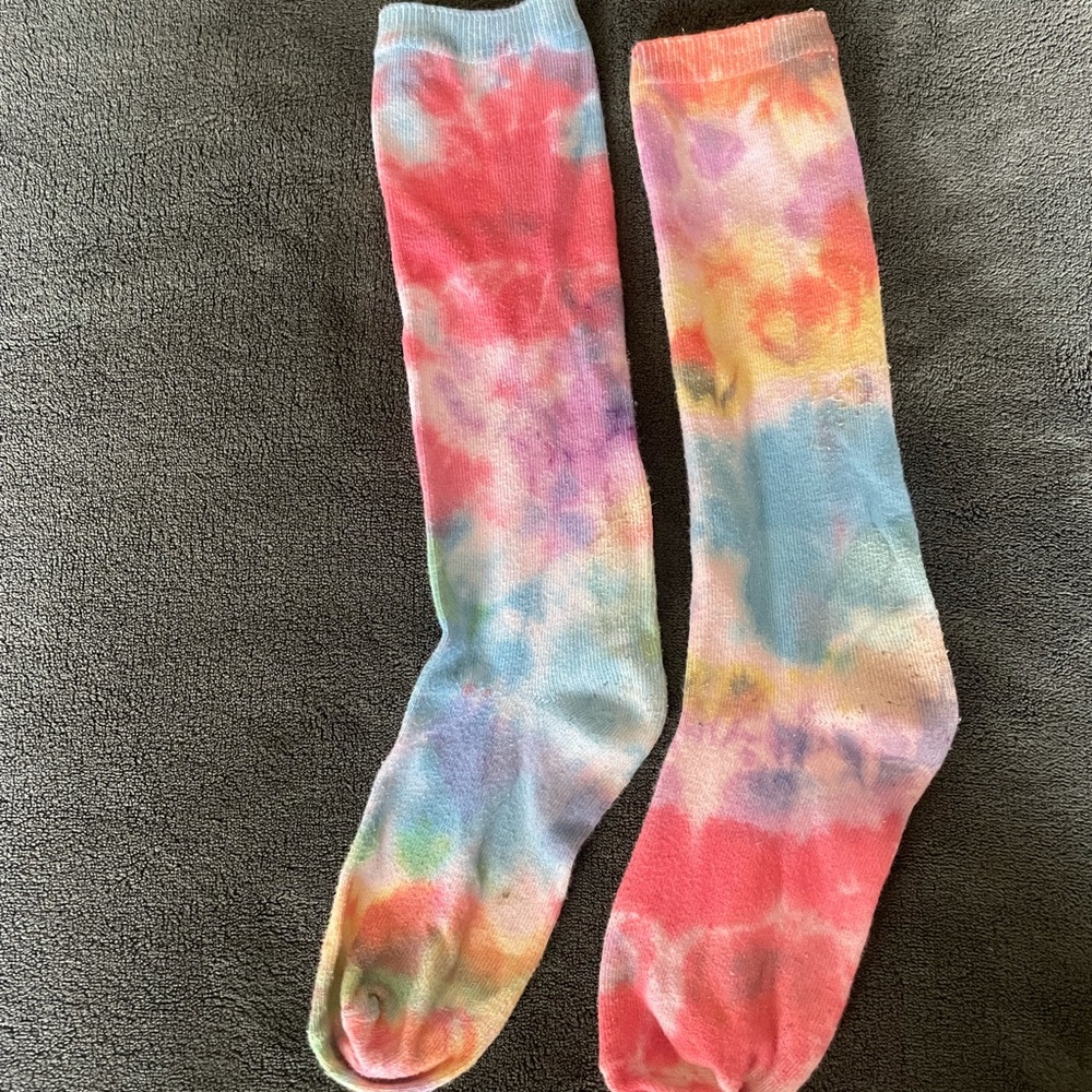 Tie dye socks